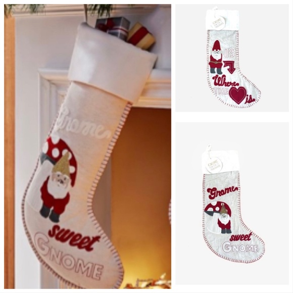 Pottery Barn Christmas Stockings New Gnome - Picture 1 of 9